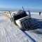 Un camion coincé sous la glace au nord du Canada